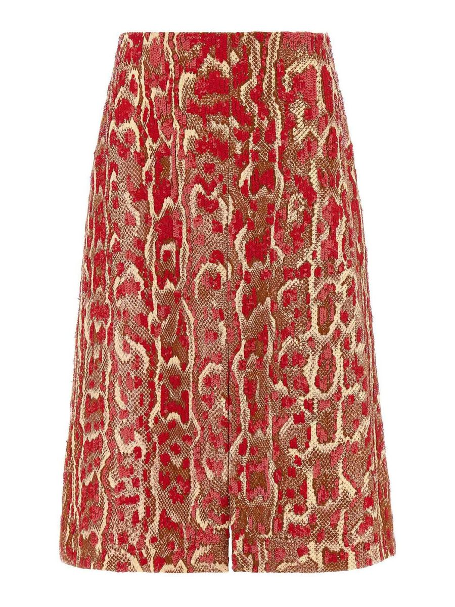 Dries Van Noten Jupe Midi - Multicolore