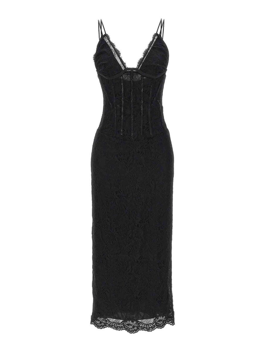 Dolce & Gabbana Robe Au Genou - Noir