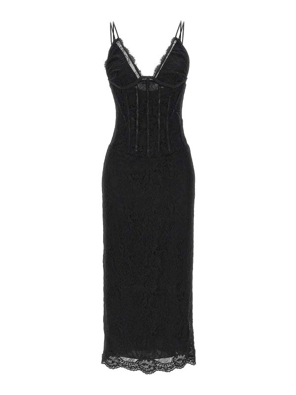 Dolce & Gabbana Robe Au Genou - Noir