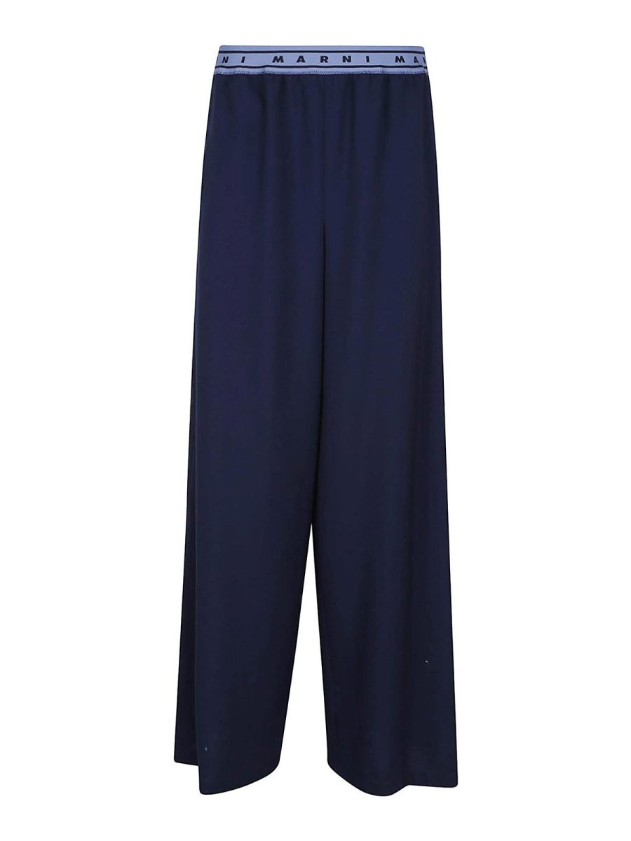 Marni Pantalons Décontractés - Bleu Foncé