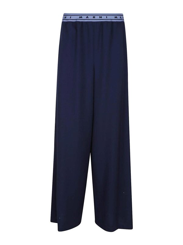 Marni Pantalons Décontractés - Bleu Foncé