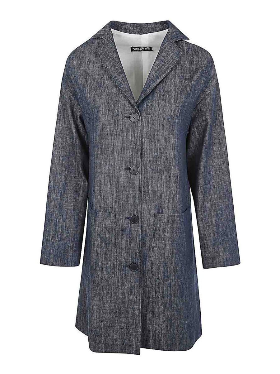 Drhope Trench-Coat - Bleu
