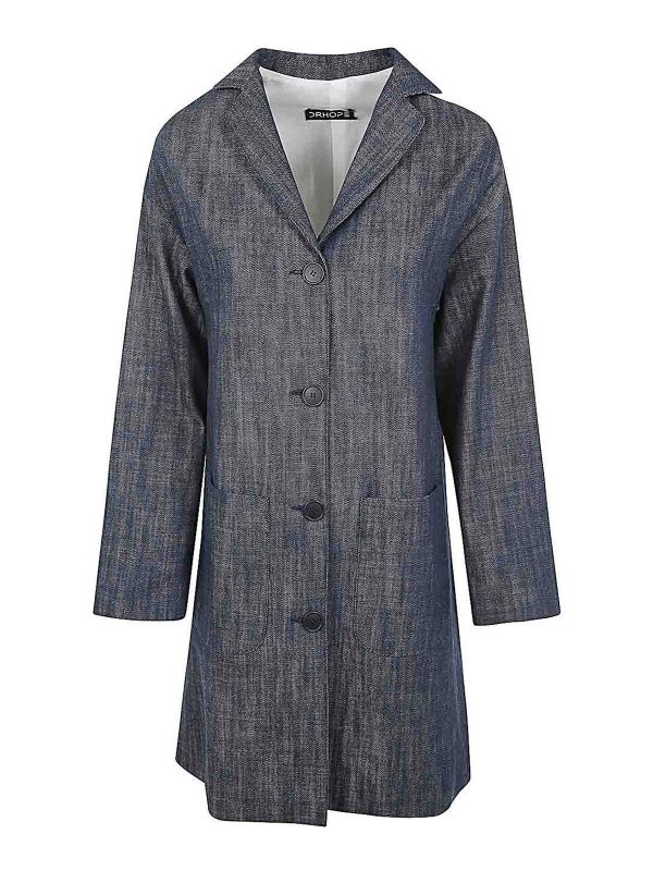 Drhope Trench-Coat - Bleu