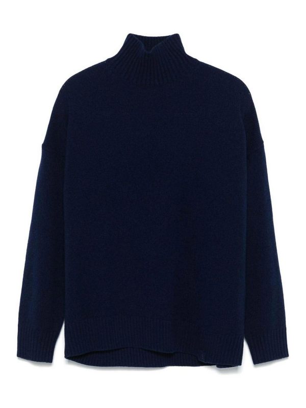 Victoria Beckham Pull Col Roulé - Bleu
