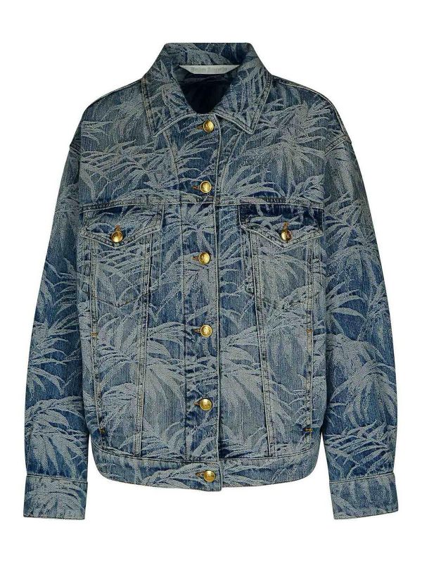 Palm Angels Veste En Jean - Bleu Clair