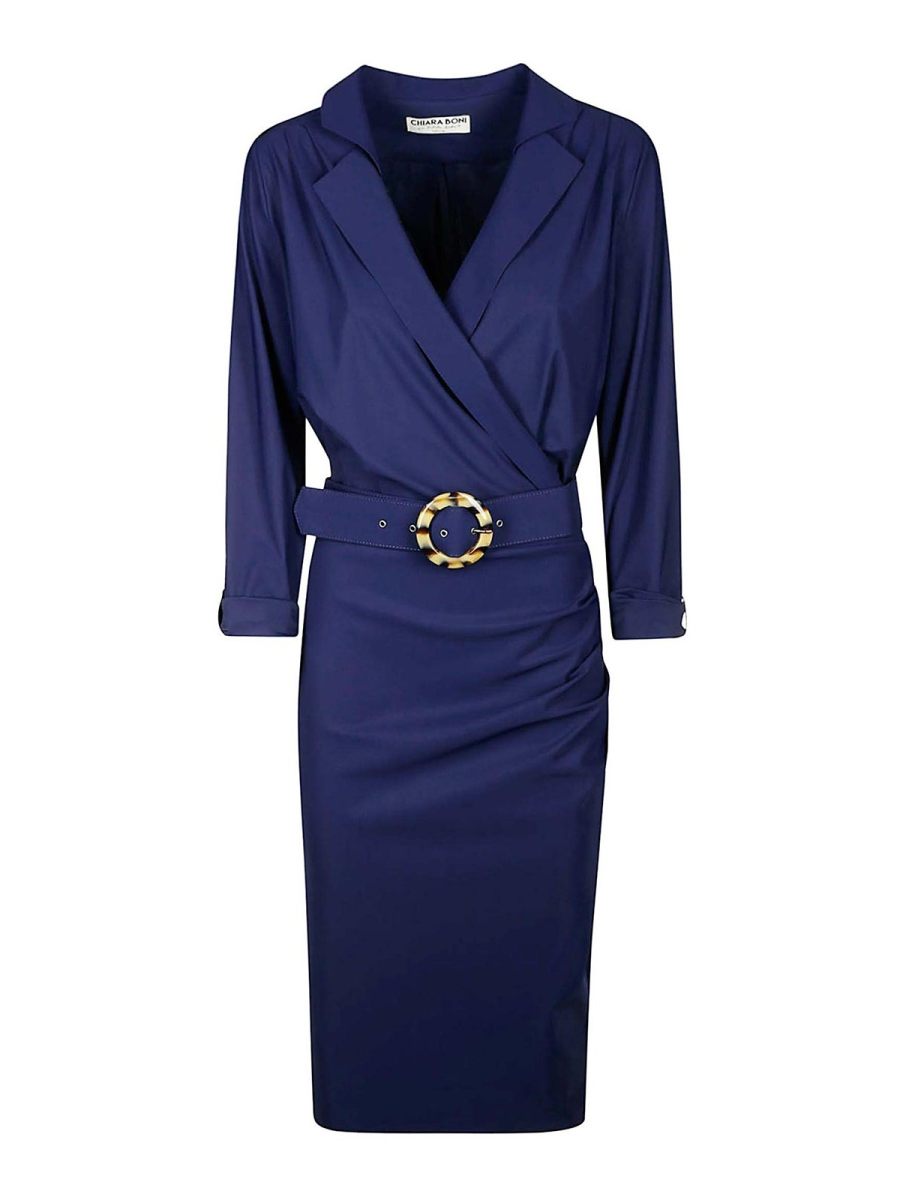 Chiara Boni La Petite Robe Robe Au Genou - Bleu