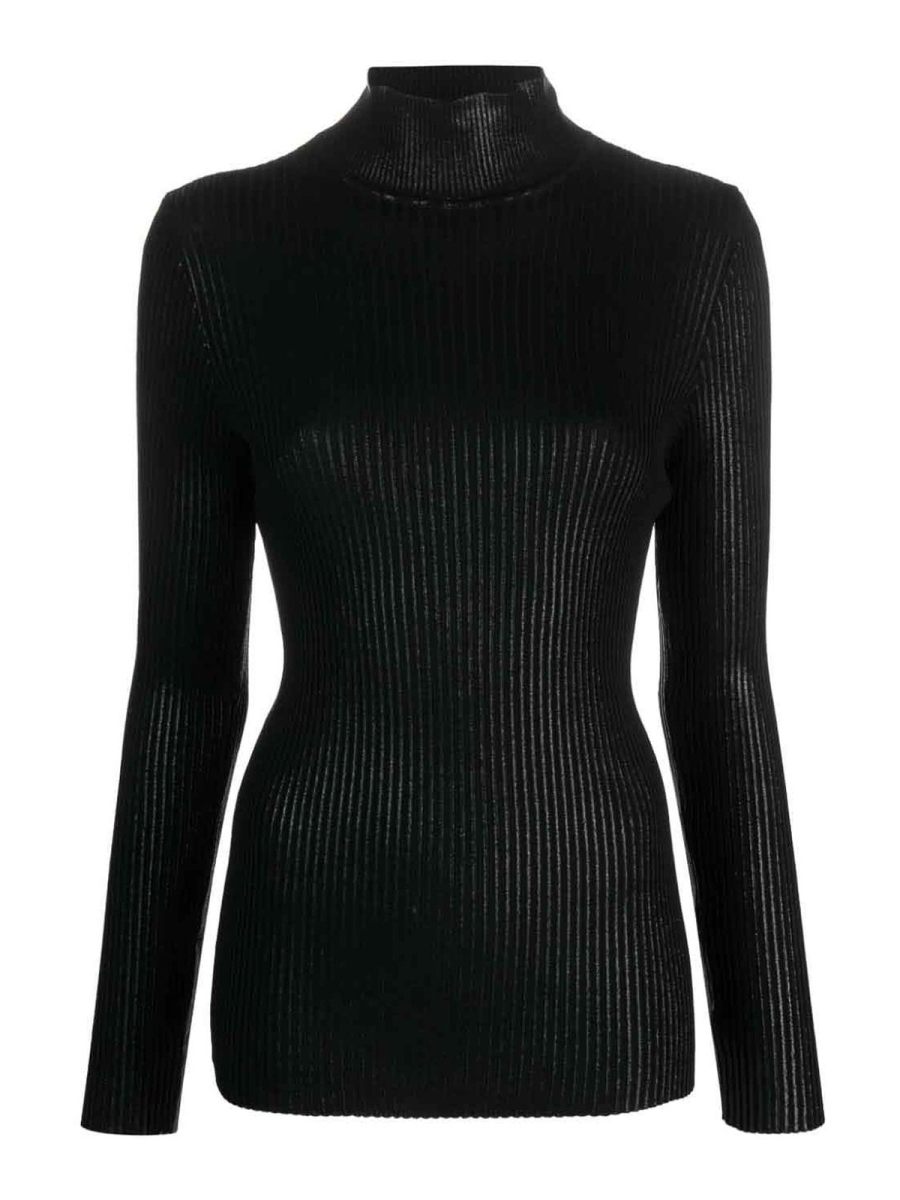 Alberta Ferretti Pull Col Bateau - Noir