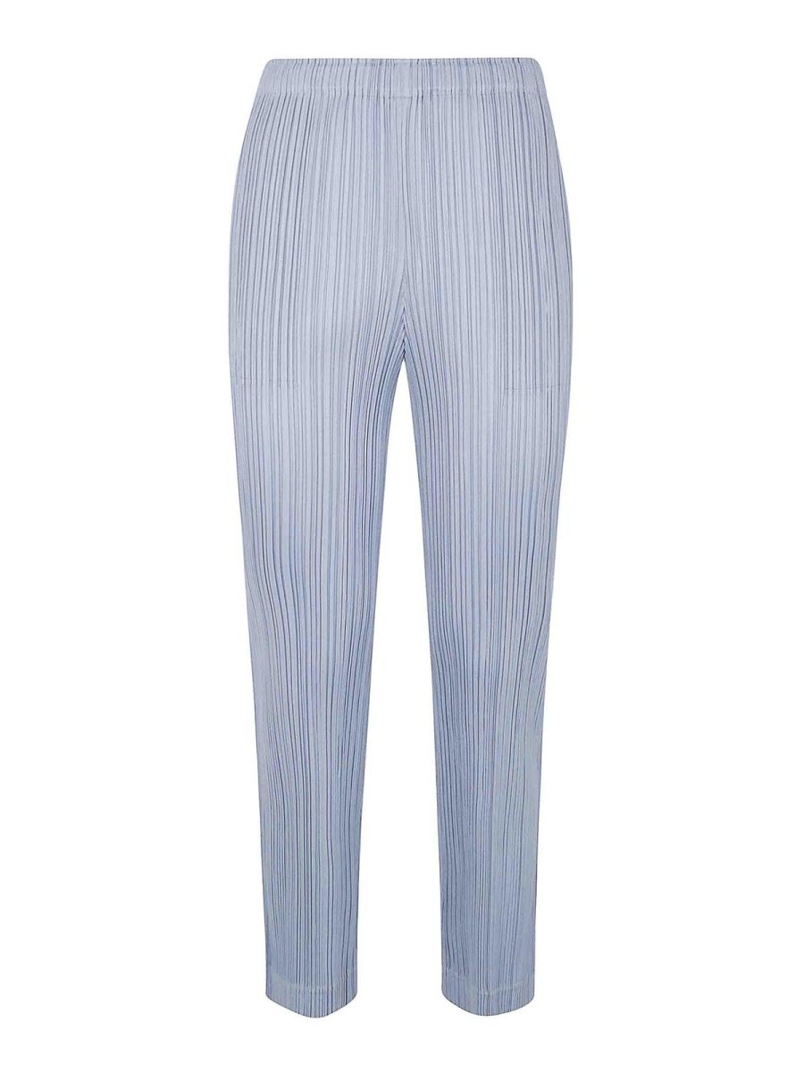 Pleats Please Issey Miyake Pantalons Décontractés - Gris
