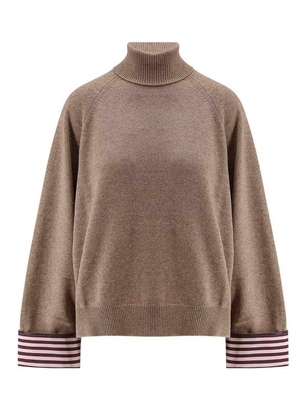 Brunello Cucinelli Pull Col Bateau - Marron