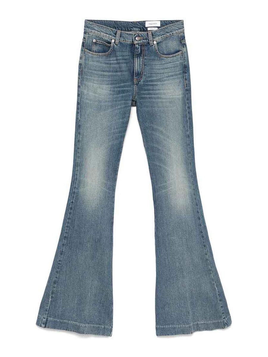 Alexander Mcqueen Jean Bootcut - Bleu