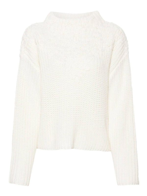 Liu Jo Pull Col Rond - Blanc