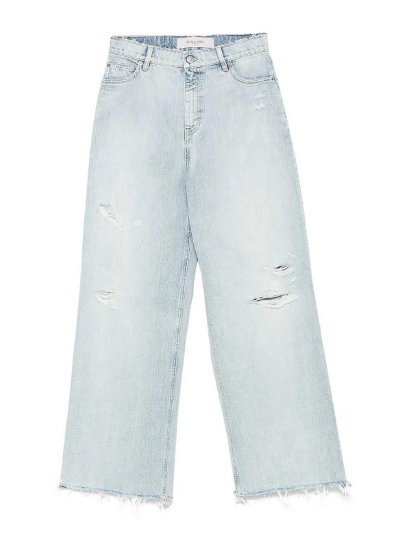 Golden Goose Jean Bootcut - Bleu