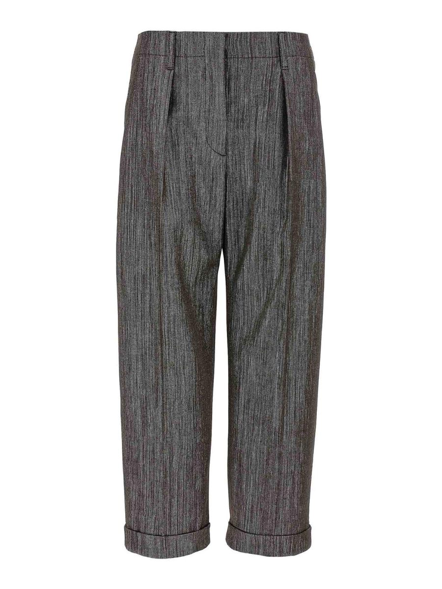 Brunello Cucinelli Pantalons Décontractés - Marron