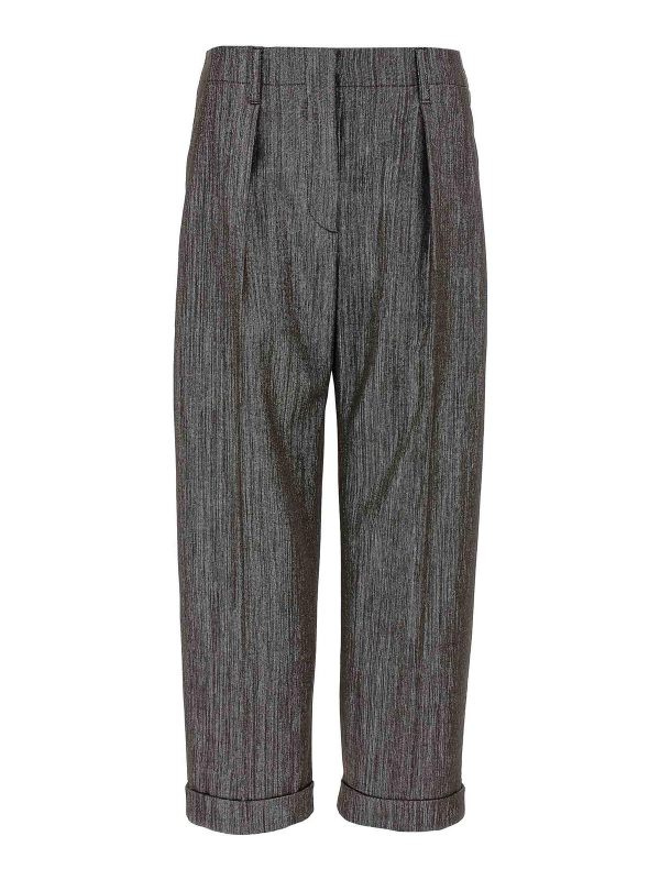 Brunello Cucinelli Pantalons Décontractés - Marron