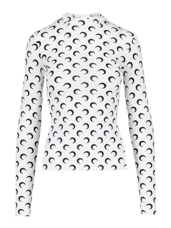 Marine Serre Top - Blanc