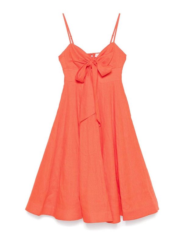 Zimmermann Robe Au Genou - Rouge
