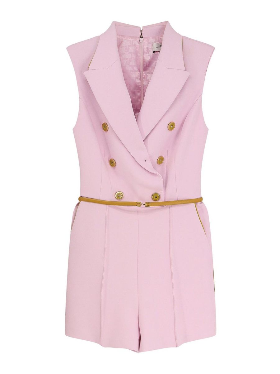 Elisabetta Franchi Robe Au Genou - Violet