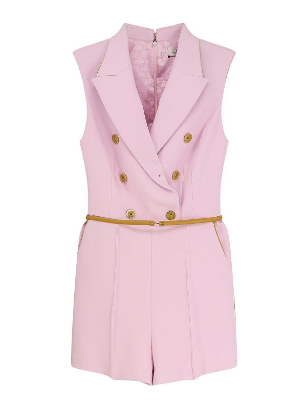 Elisabetta Franchi Robe Au Genou - Violet