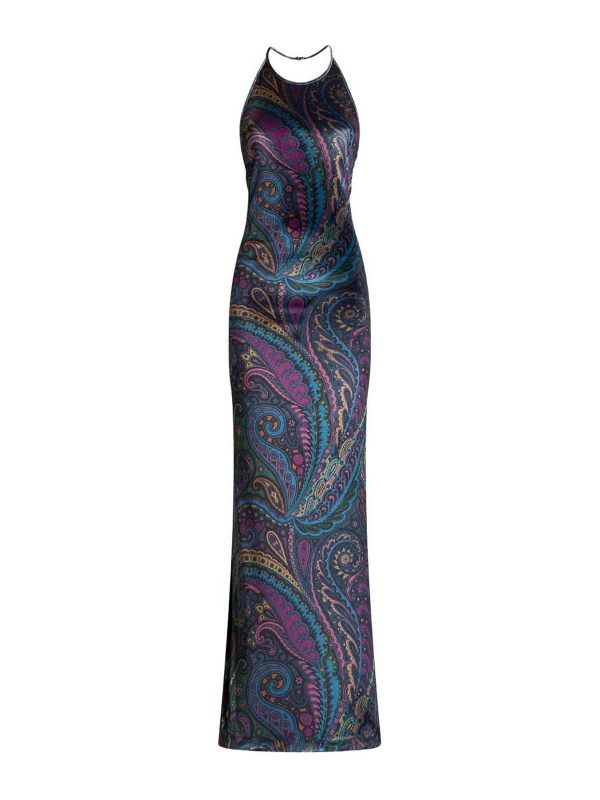 Etro Maxi Robe - Bleu