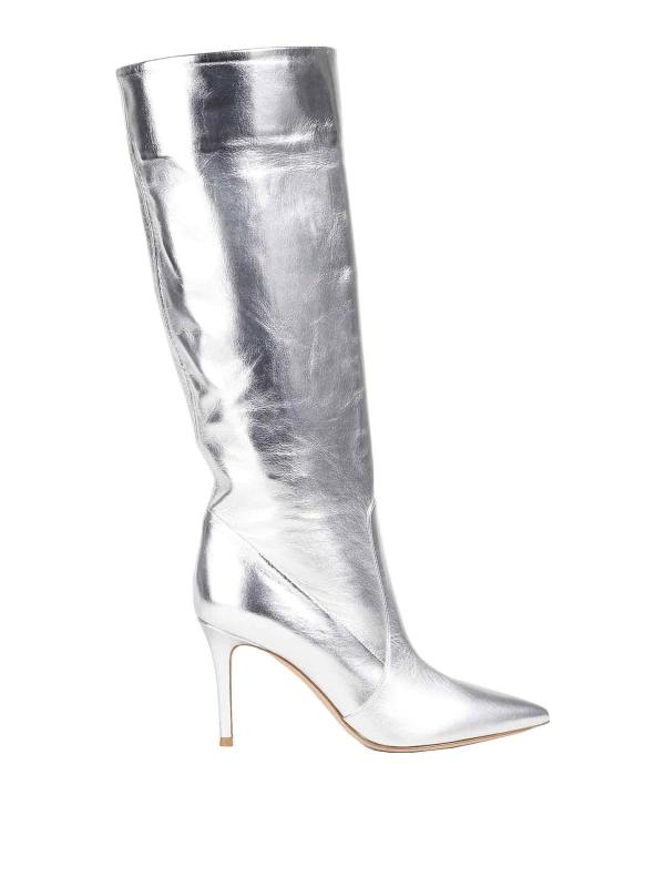Gianvito Rossi Bottes - Argent