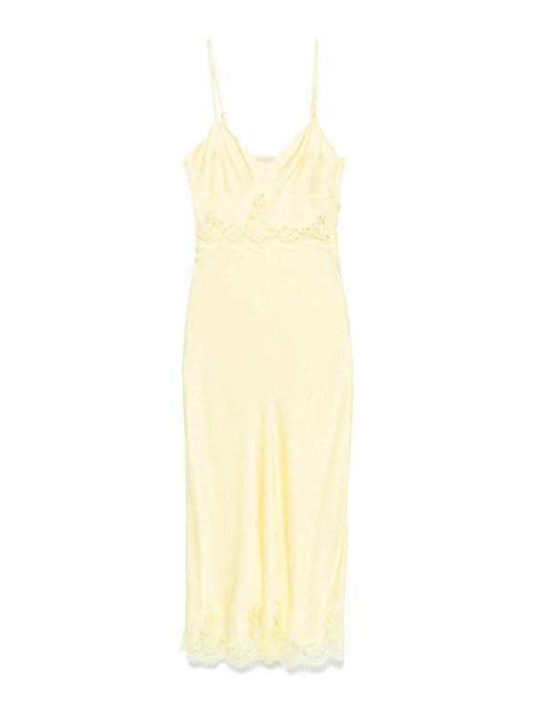 Ermanno Firenze Robe Au Genou - Jaune