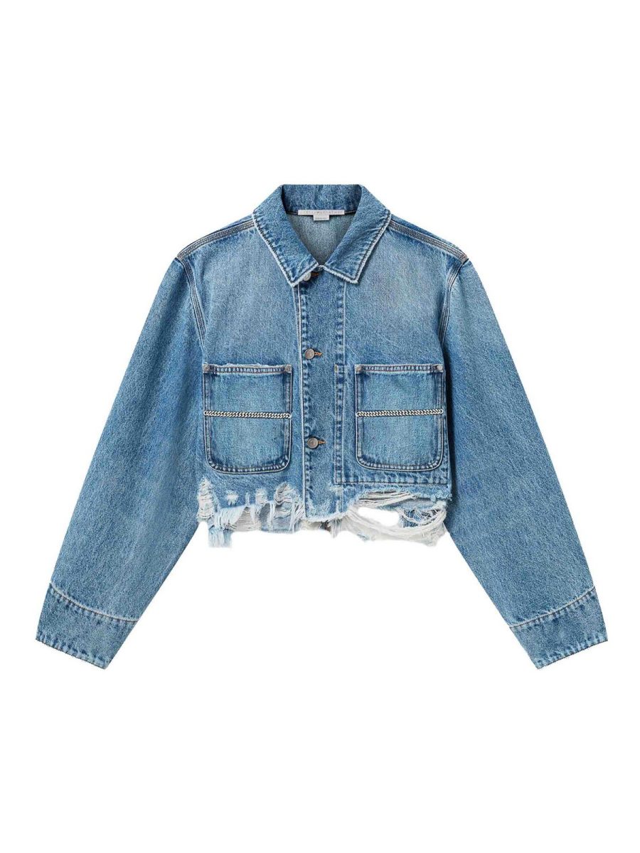Stella Mccartney Veste En Jean - Bleu