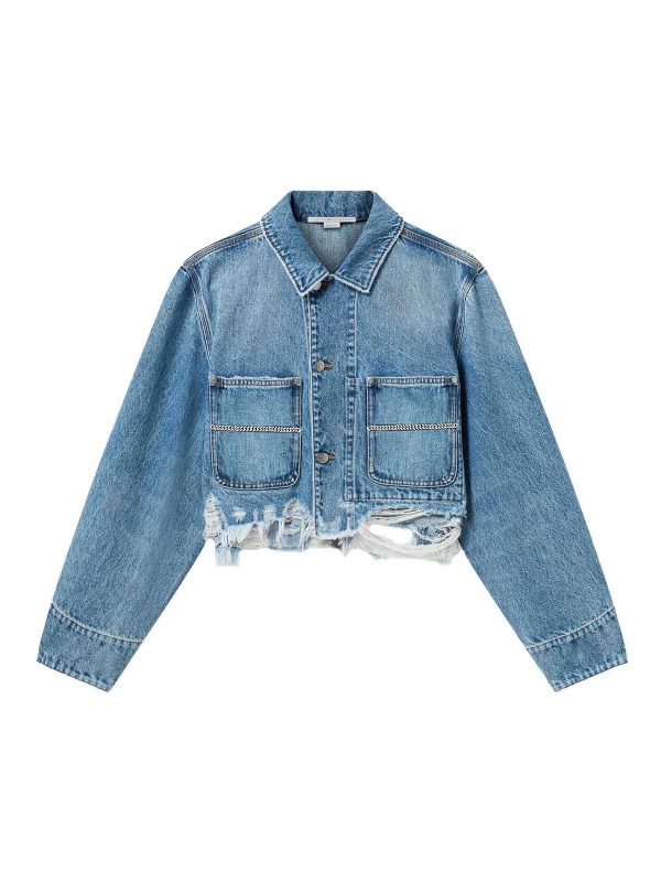 Stella Mccartney Veste En Jean - Bleu