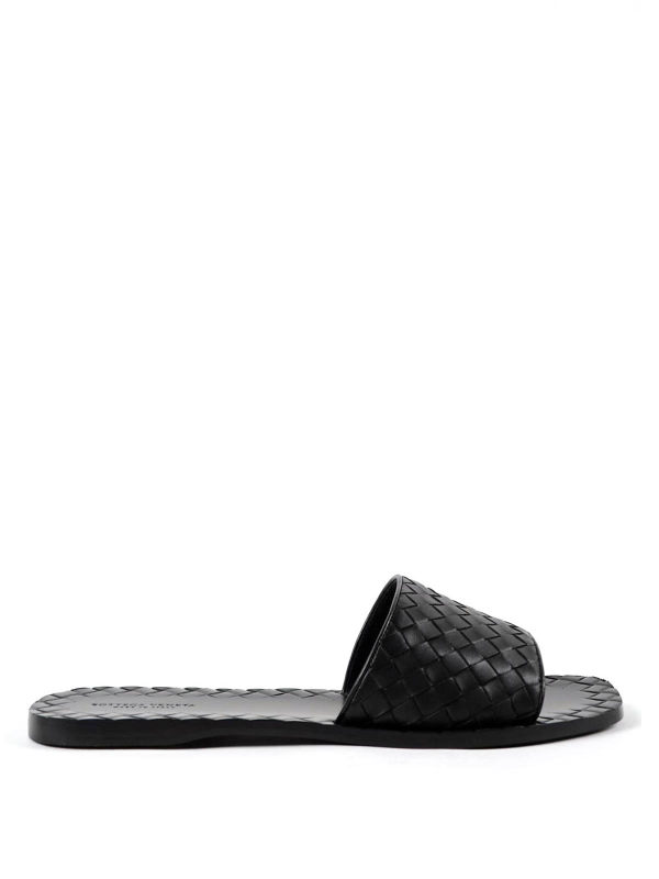 Bottega Veneta Sandales Noir Pour Femme