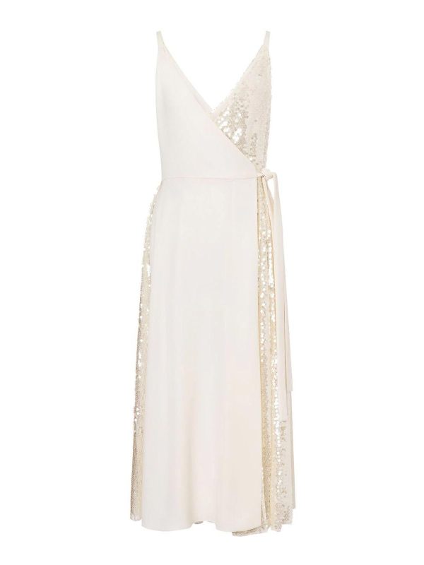 Philosophy di Lorenzo Serafini Robe Au Genou - Crème