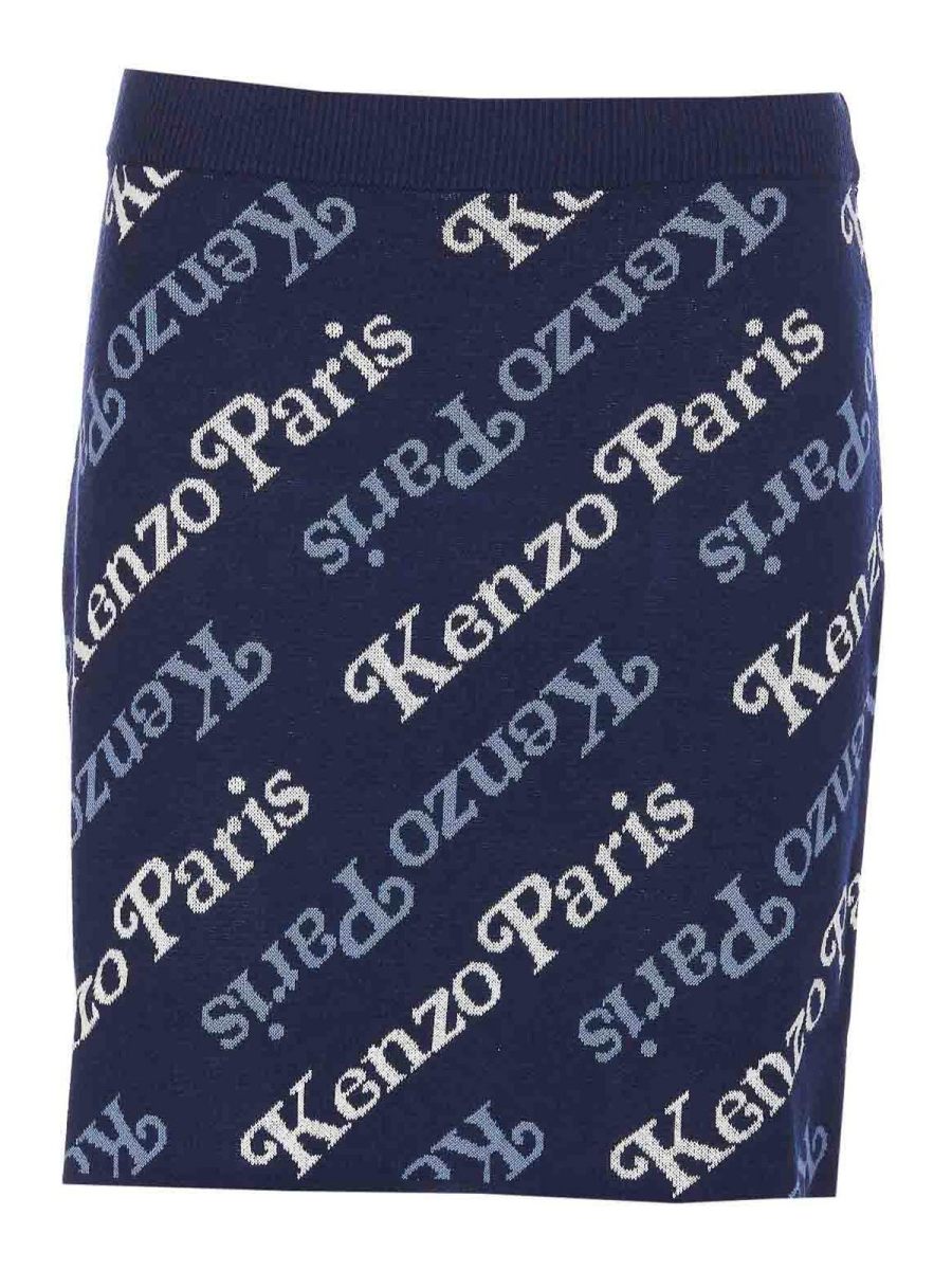 Kenzo Jupe Midi - Bleu