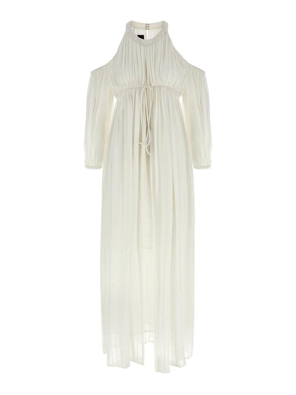 Pinko Robe Au Genou - Blanc