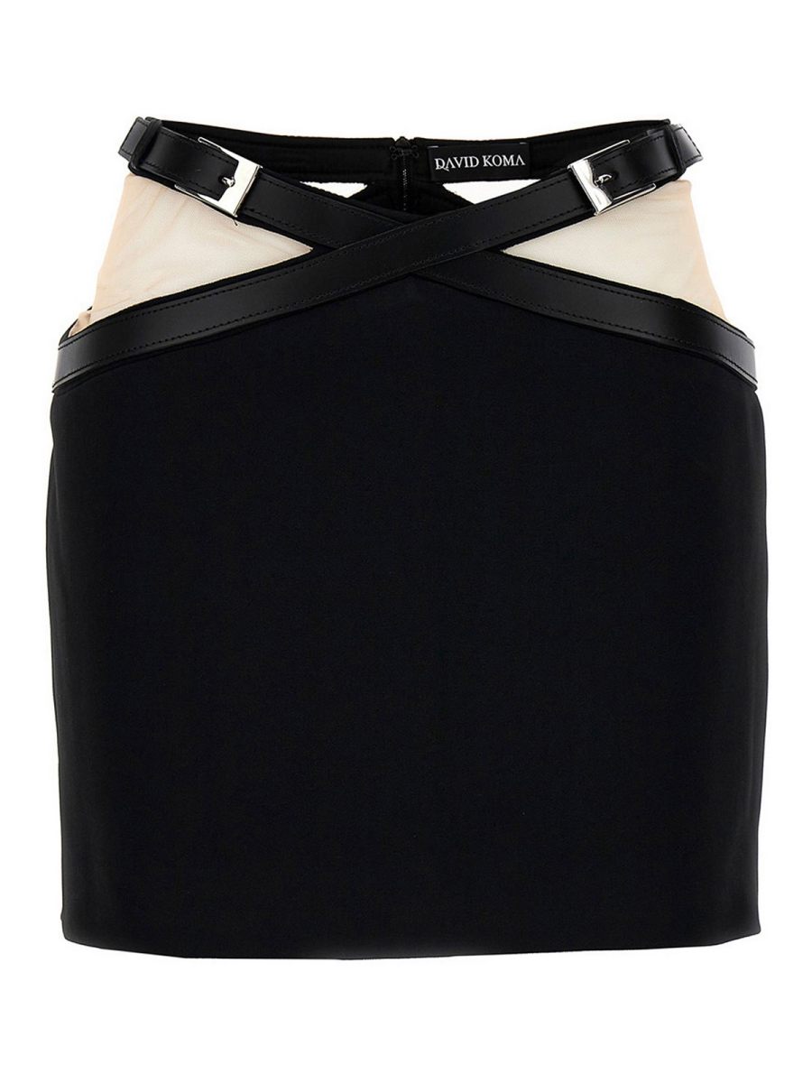 David Koma Jupe Midi - Noir