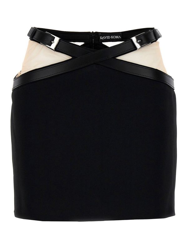 David Koma Jupe Midi - Noir