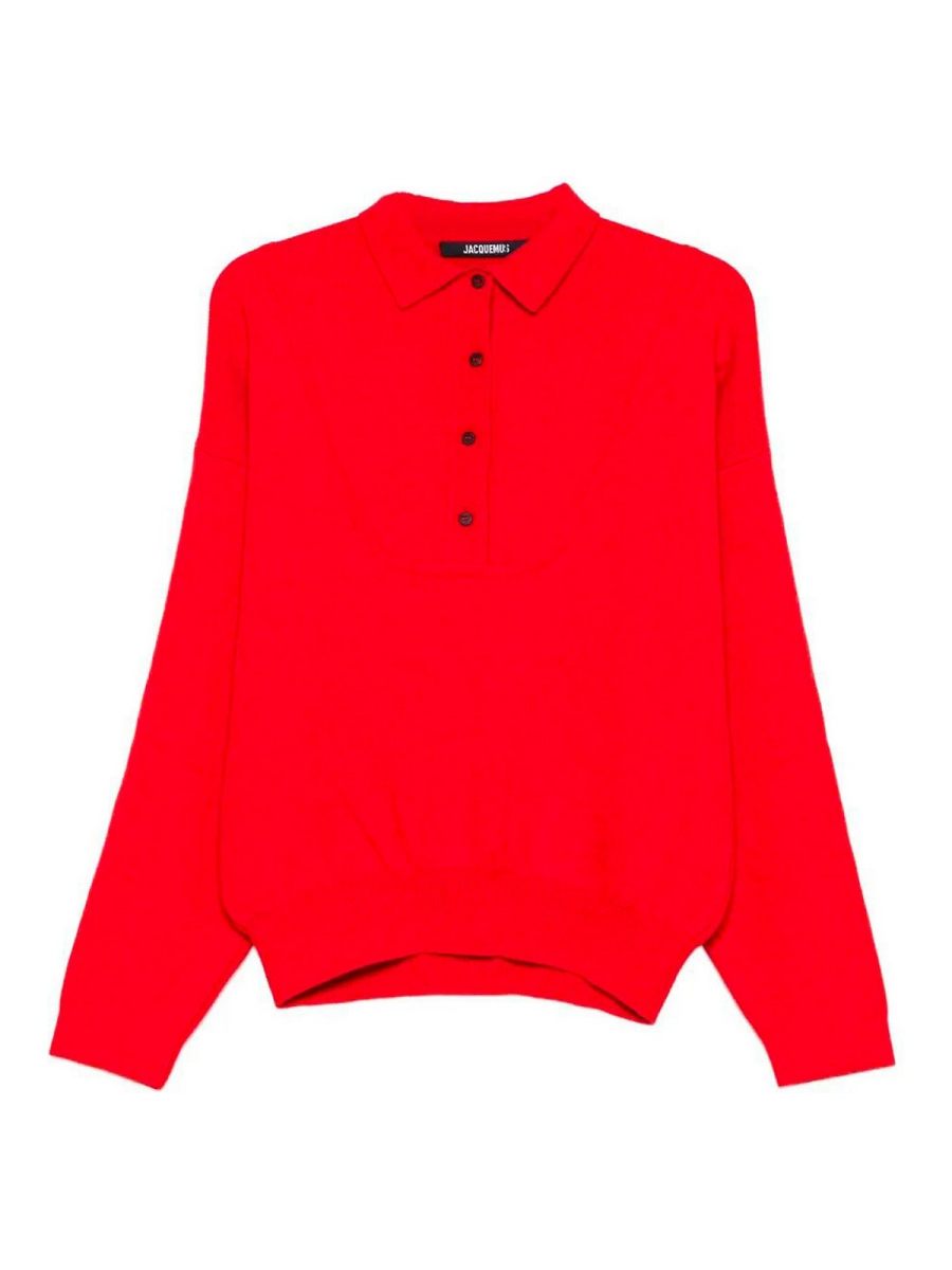 Jacquemus Pull Col Rond - Rouge