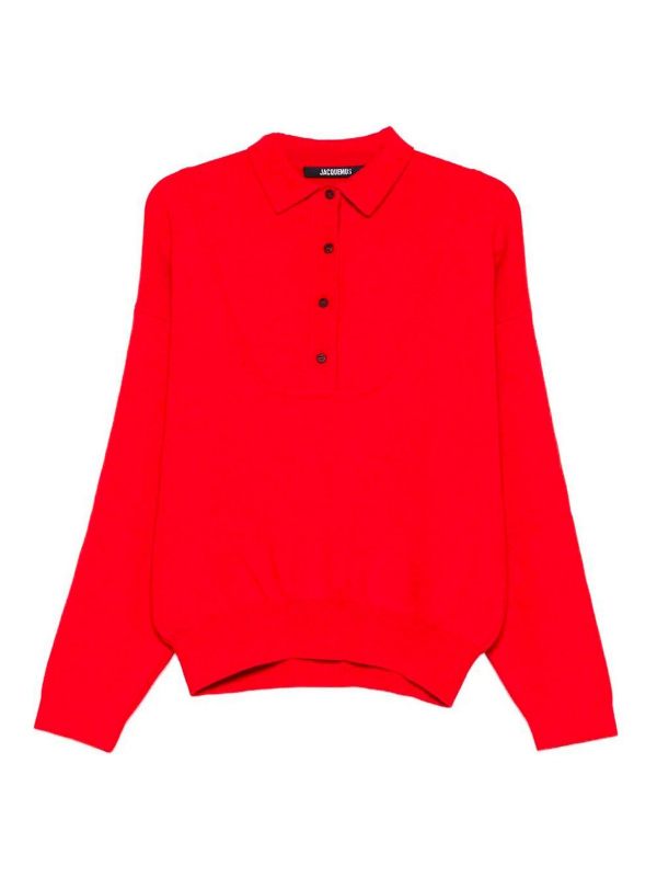 Jacquemus Pull Col Rond - Rouge