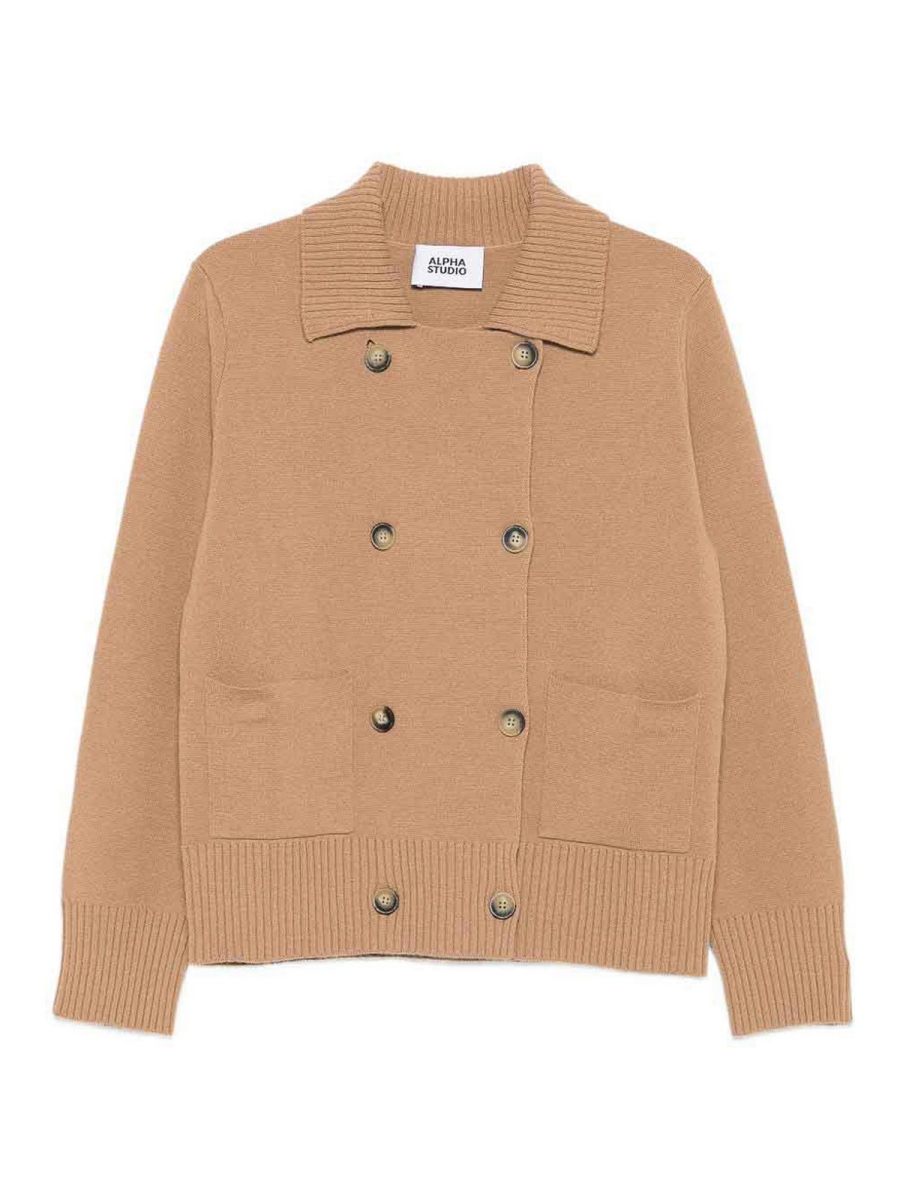 Alpha Studio Cardigan - Camel