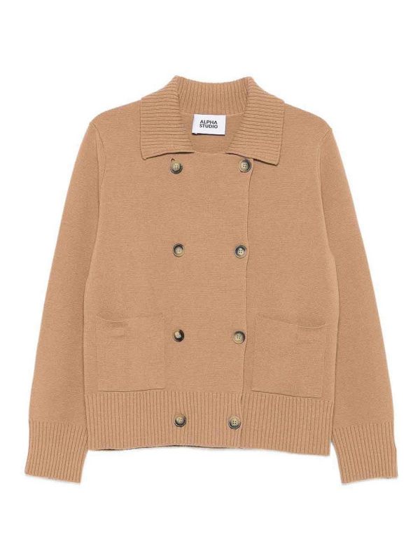 Alpha Studio Cardigan - Camel