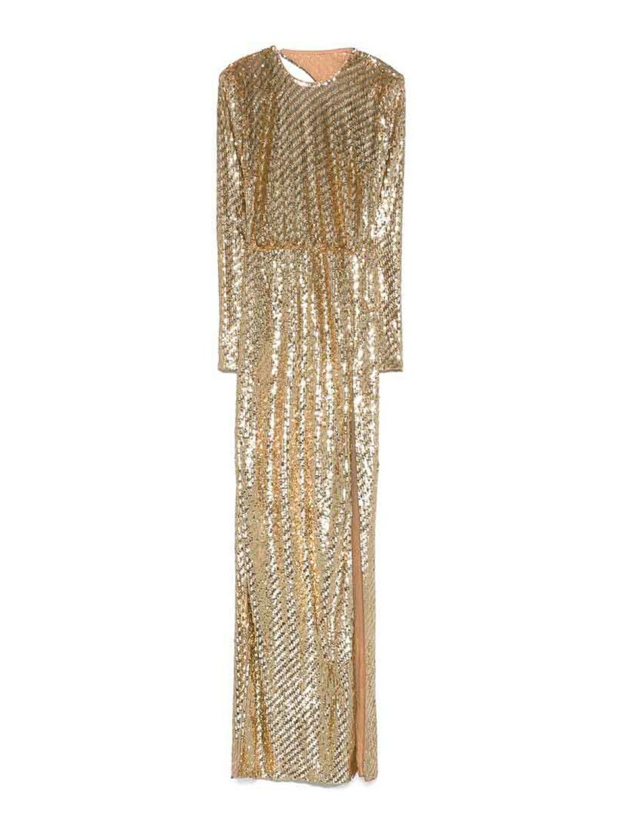 Elisabetta Franchi Robe De Soirée - Or