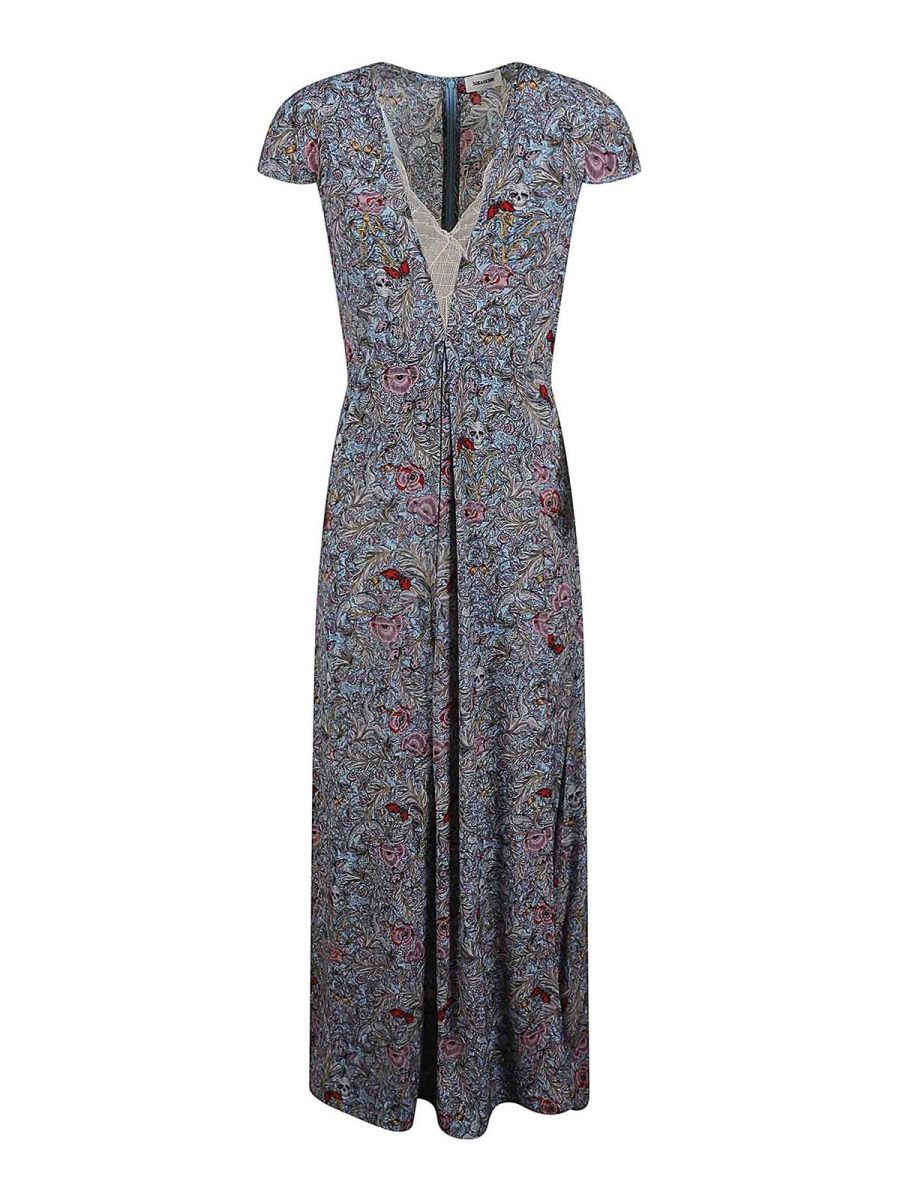 Zadig & Voltaire Robe Au Genou - Gris Clair