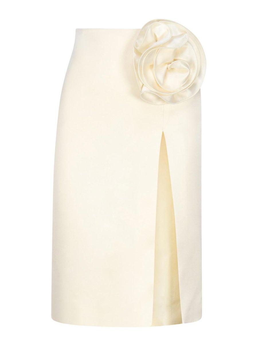 Magda Butrym Jupe Midi - Blanc