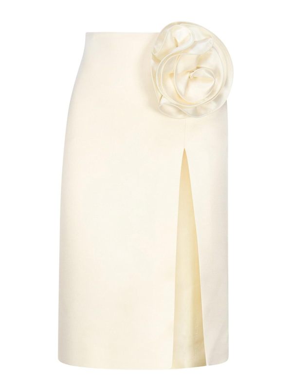 Magda Butrym Jupe Midi - Blanc