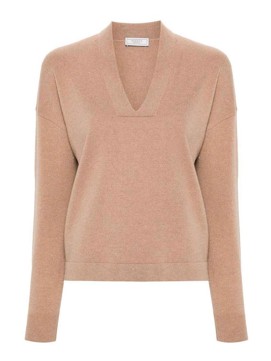 Peserico Pull Col Bateau - Rose
