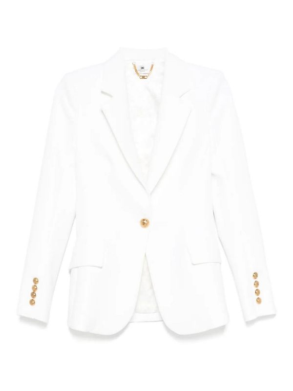Elisabetta Franchi Veste Casual - Crème