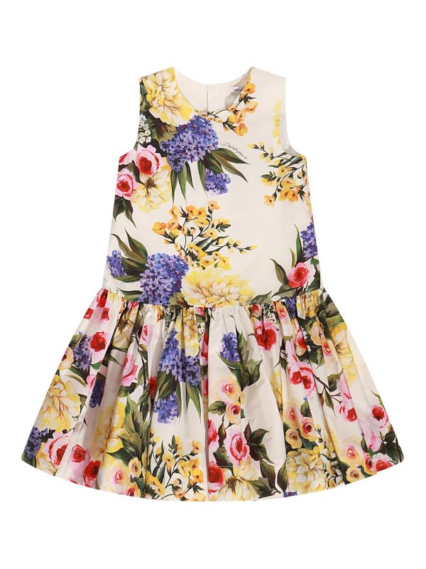 Dolce & Gabbana Jr Robe Au Genou - Blanc