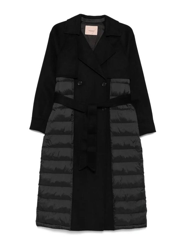 Twinset Manteau Court - Noir