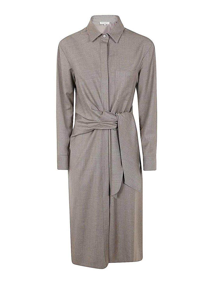 Antonelli Firenze Robe Au Genou - Gris