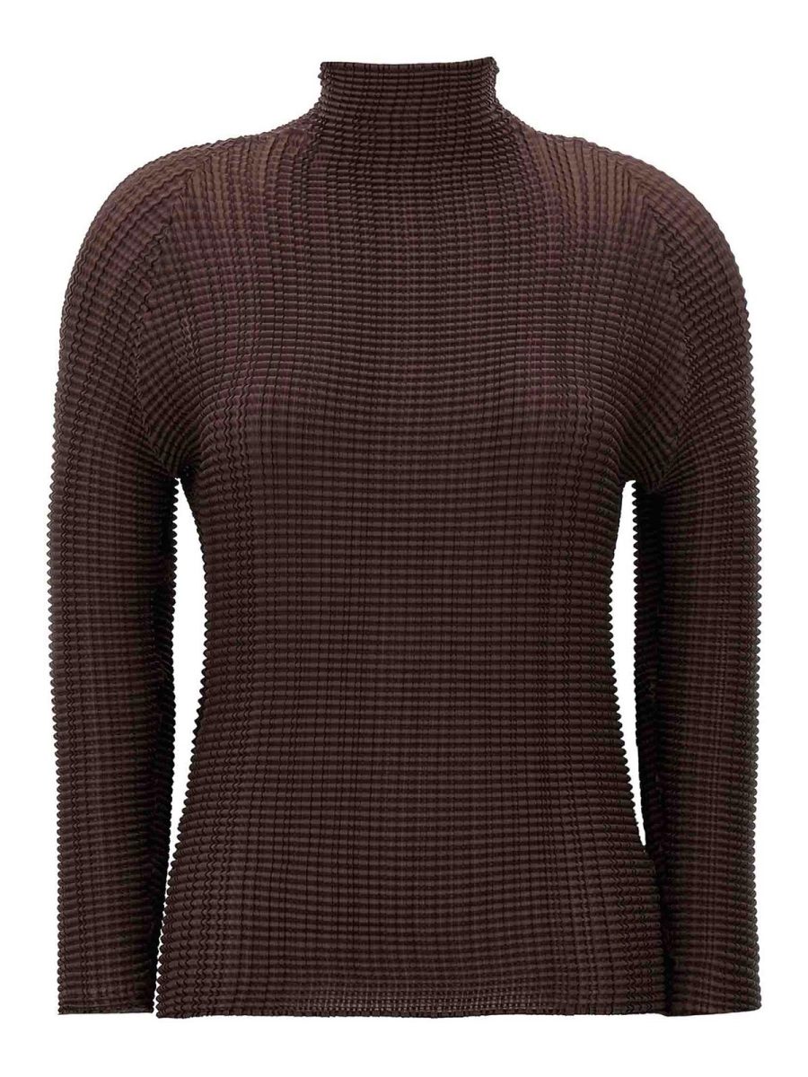 Pleats Please Issey Miyake Blouse - Marron