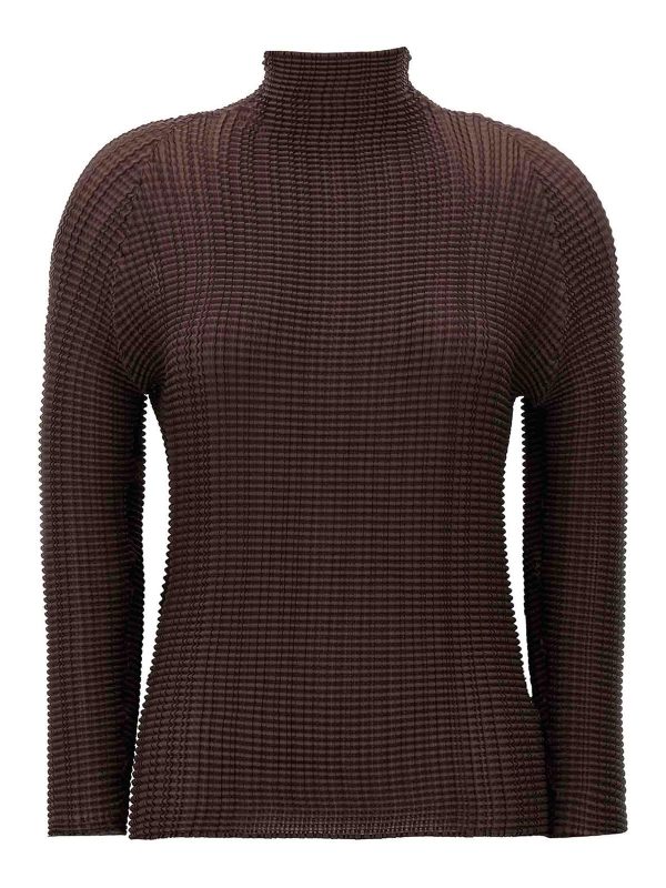 Pleats Please Issey Miyake Blouse - Marron