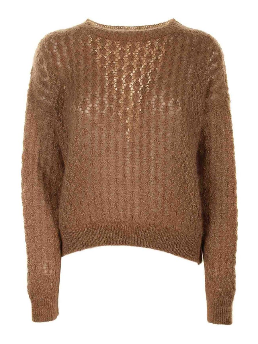 Eleventy Pull Col Rond - Camel