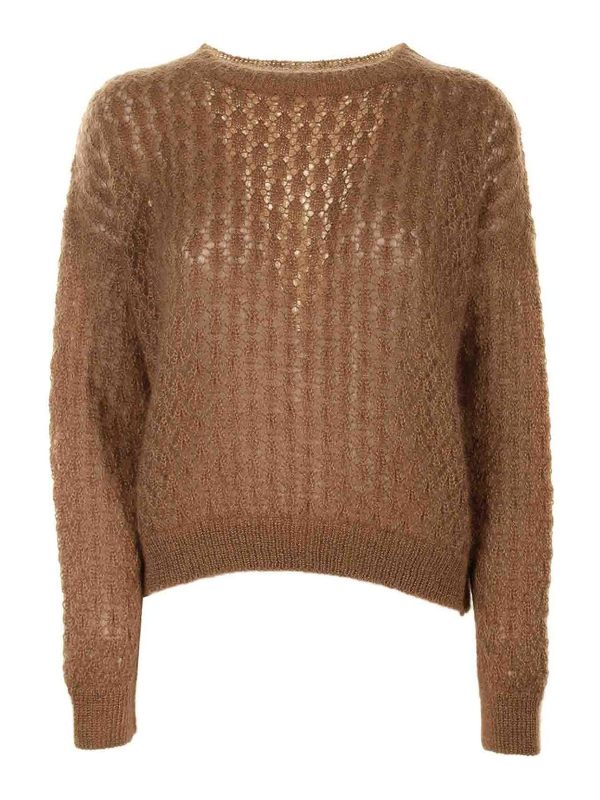Eleventy Pull Col Rond - Camel